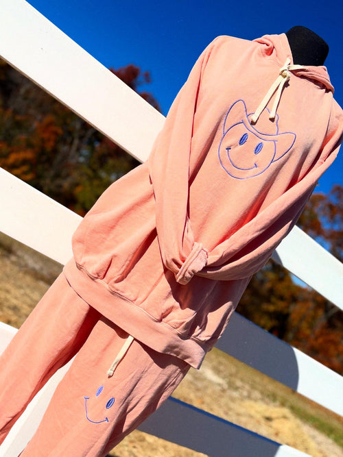 COMFY COWBOY SMILEY SWEATPANTS