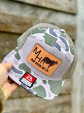 LEATHER MAD HEIFER GREY DUCK CAMO HAT