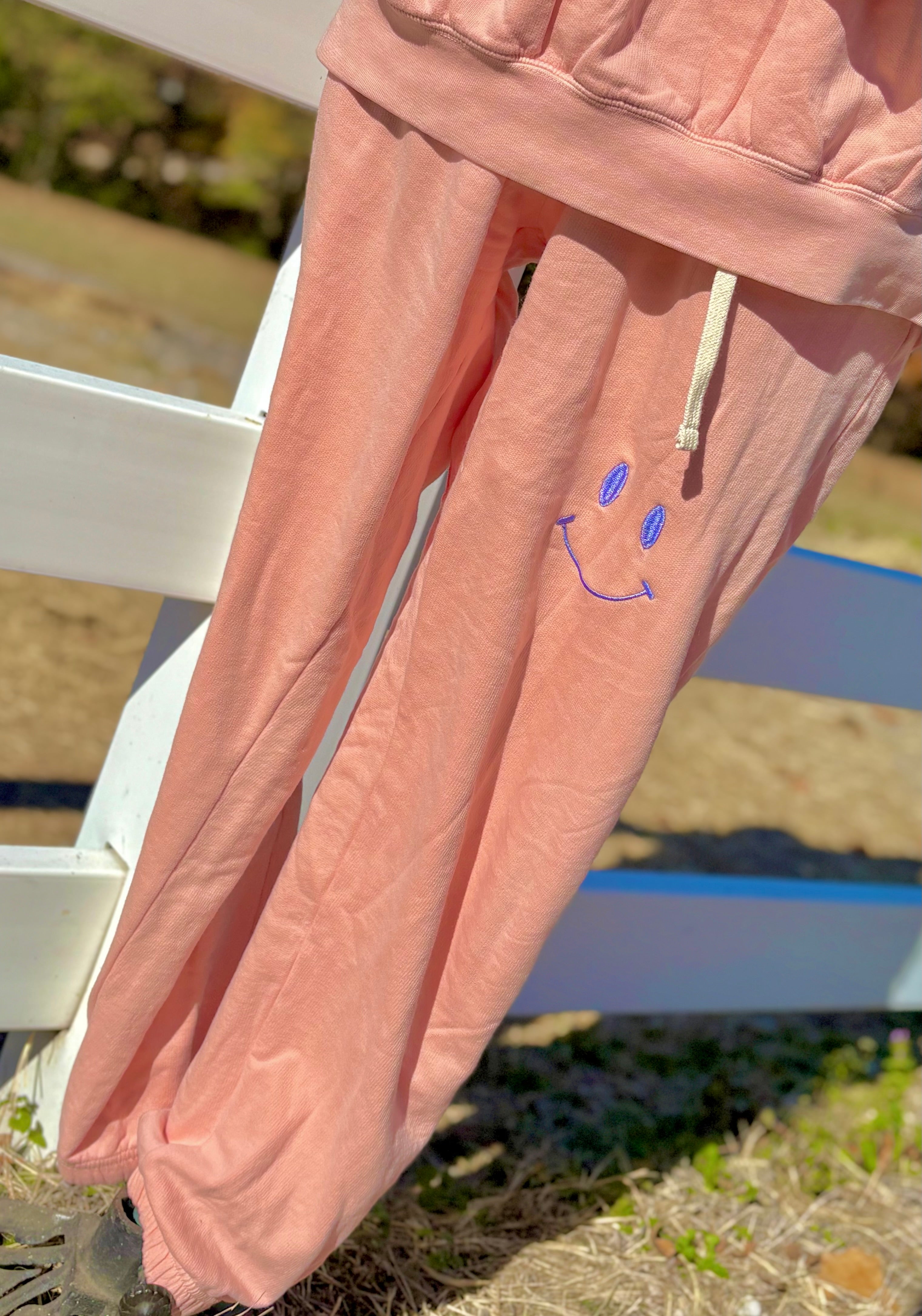 COMFY COWBOY SMILEY SWEATPANTS